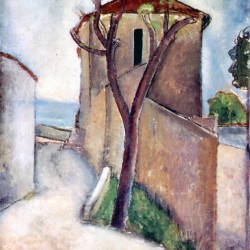 Modigliani - Tree and House